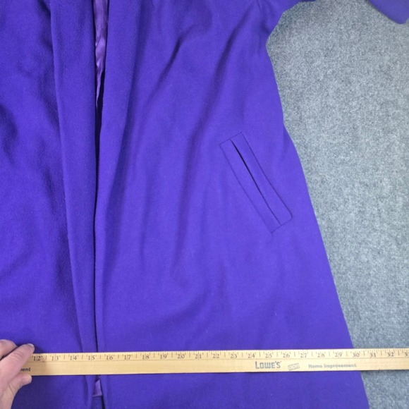 Donnybrook Women's Purple Wool Blend Shawl Collar Coat Size 6P - Picture 7 of 16